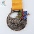 Wholesale Die Cut Alloy Antique Bronze Custom Marathon Race Medal